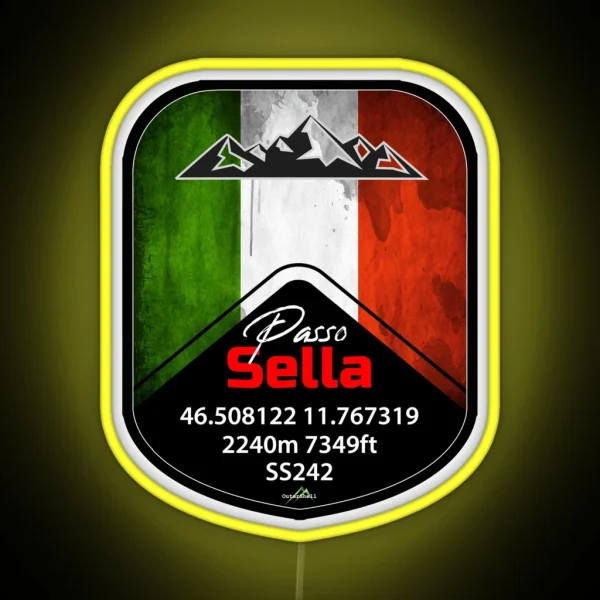 Passo Sella Dolomites Italy Led And Led RGB Neon Sign