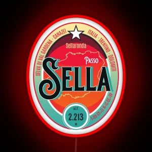 Passo Sella Dolomites Italy Touring Led Led RGB Neon Sign