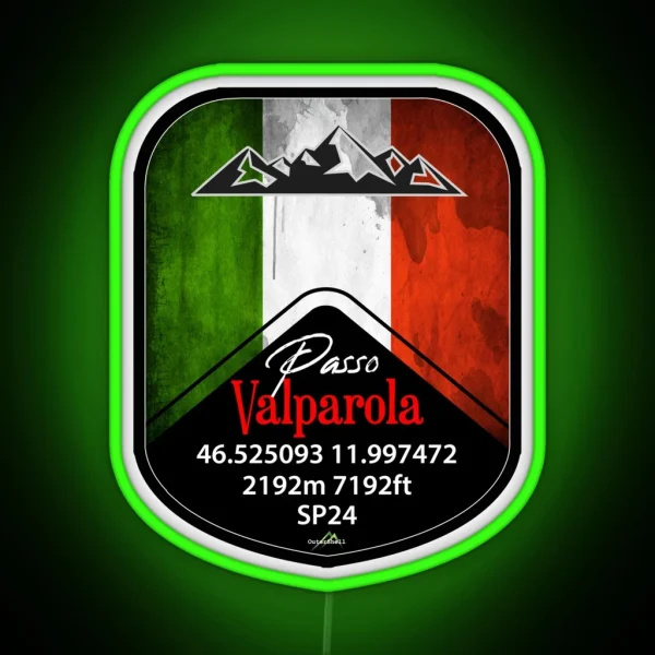 Passo Valparola Dolomites Italy Led And Led RGB Neon Sign