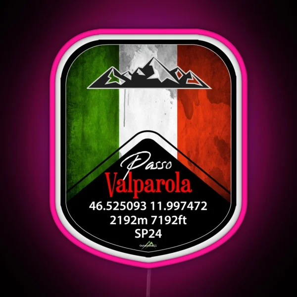 Passo Valparola Dolomites Italy Led And Led RGB Neon Sign