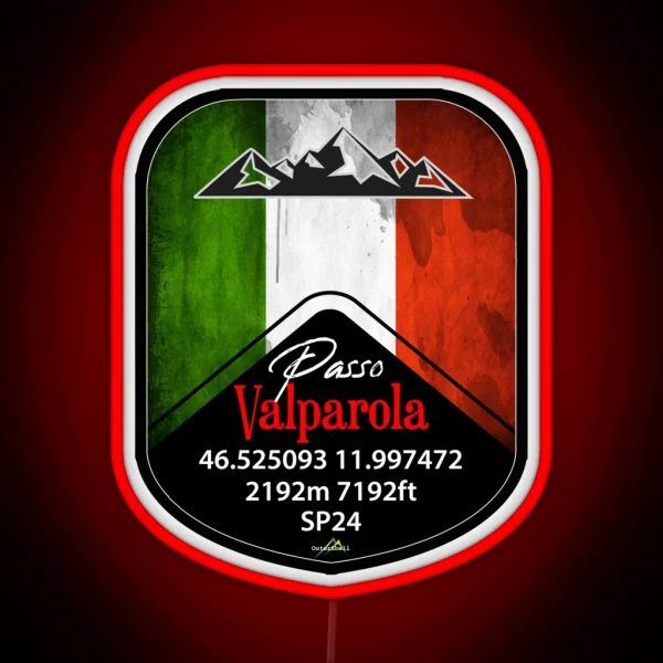 Passo Valparola Dolomites Italy Led And Led RGB Neon Sign