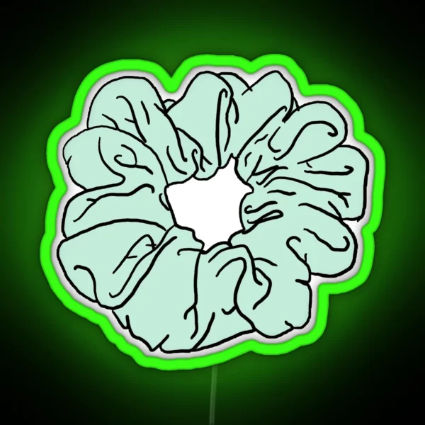 Pastel Green Scrunchie RGB Neon Sign