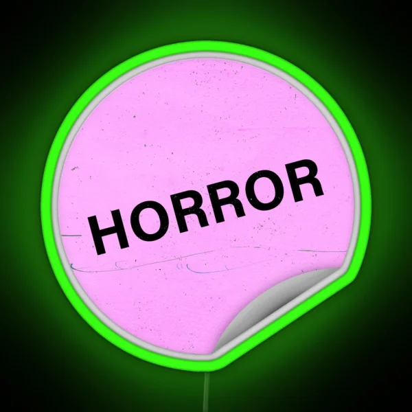 Pastel Horror Video Store Led RGB Neon Sign