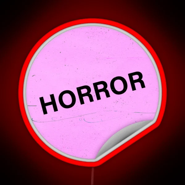 Pastel Horror Video Store Led RGB Neon Sign