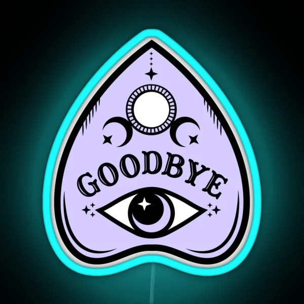 Pastel Ouija Planchette RGB Neon Sign