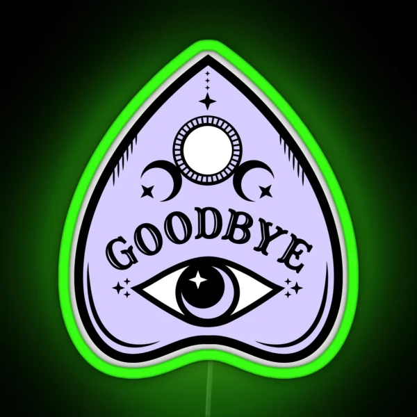 Pastel Ouija Planchette RGB Neon Sign