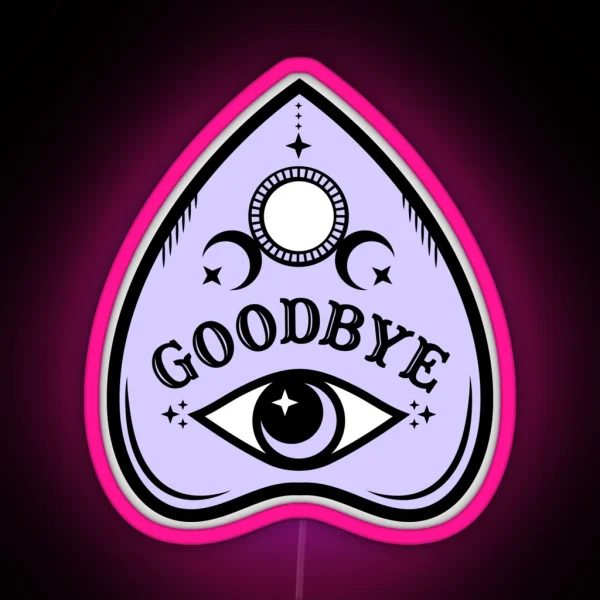 Pastel Ouija Planchette RGB Neon Sign