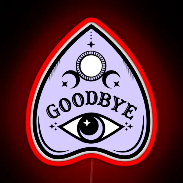 Pastel Ouija Planchette RGB Neon Sign