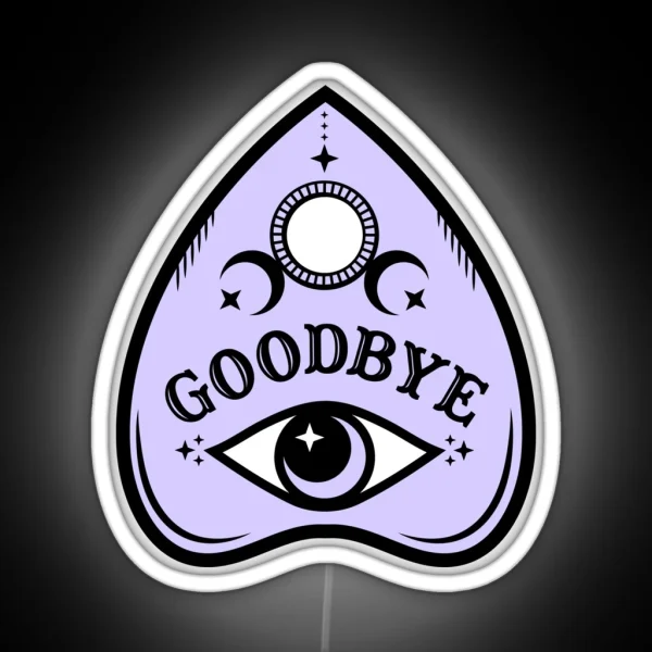 Pastel Ouija Planchette RGB Neon Sign