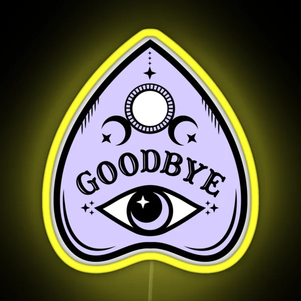 Pastel Ouija Planchette RGB Neon Sign