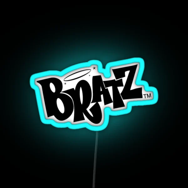 Pastel Purple Bratz Pattern RGB Neon Sign