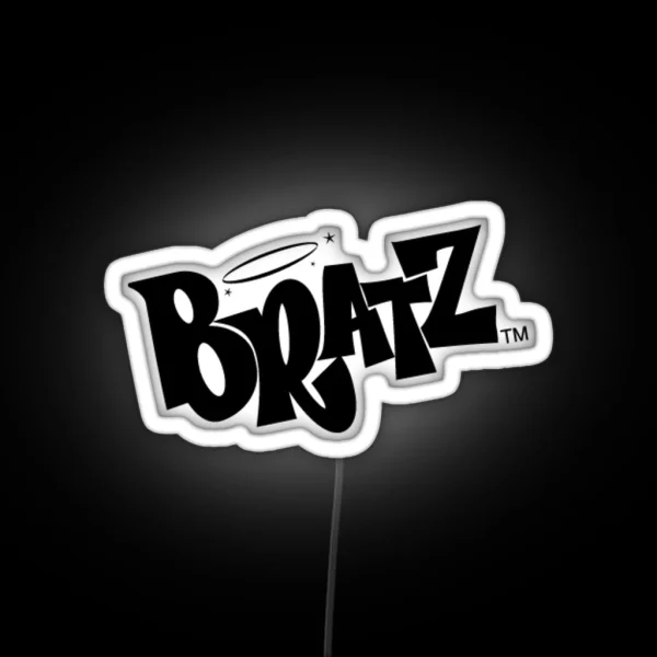 Pastel Purple Bratz Pattern RGB Neon Sign