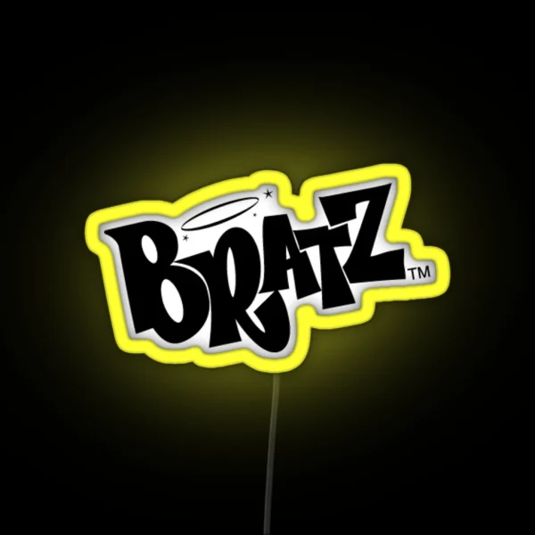 Pastel Purple Bratz Pattern RGB Neon Sign
