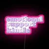 Soft Pastel Purple Emotional Support Kindle Quote led RGB Neon Sign