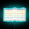Pastel Recovery Inspiration with Vibrant RGB Colorful Art Neon Sign