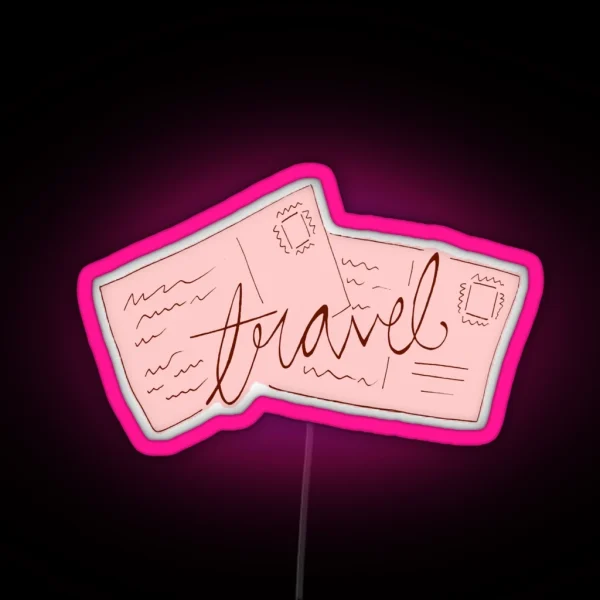 Pastel World Travels RGB Neon Sign