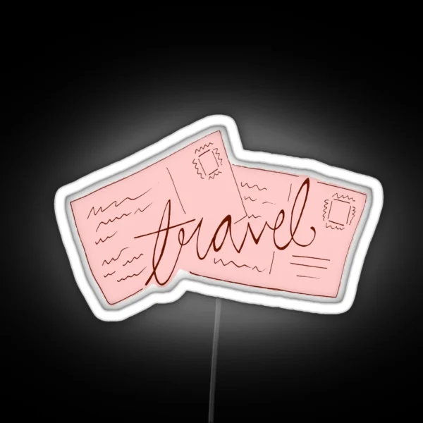Pastel World Travels RGB Neon Sign