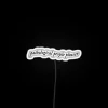 Neon sign with Taylor Swift's 'You're Losing Me' lyrics in bold