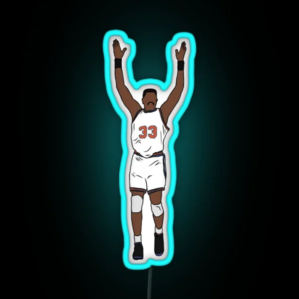 Patrick Ewing Celebration RGB Neon Sign
