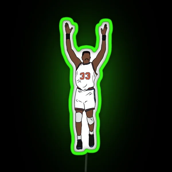 Patrick Ewing Celebration RGB Neon Sign