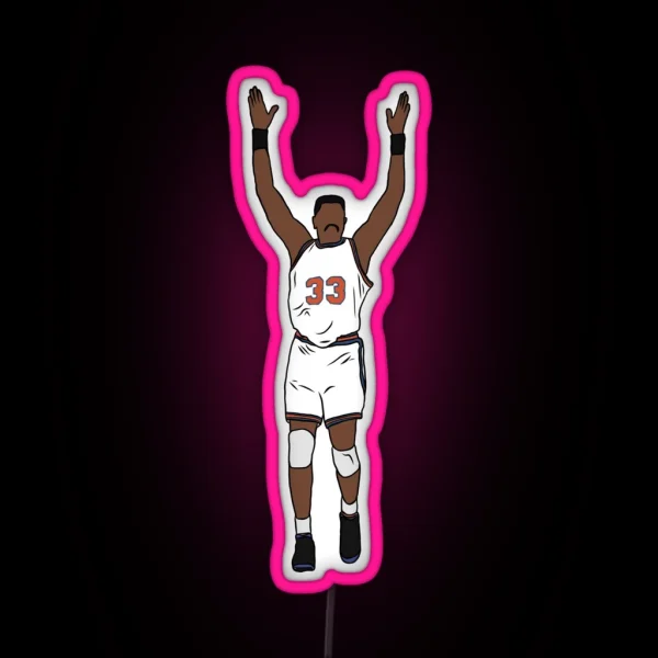 Patrick Ewing Celebration RGB Neon Sign