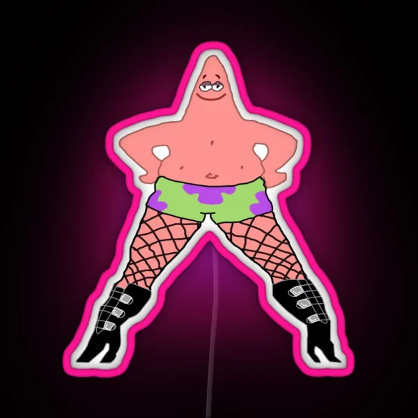 Patrick In Heels RGB Neon Sign