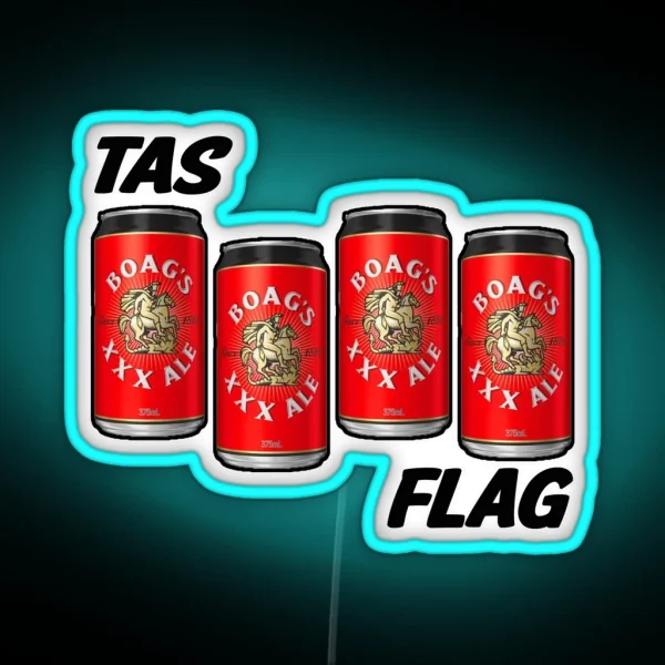Patriotic Tas Tee Led Flag RGB Neon Sign