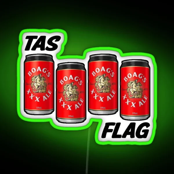 Patriotic Tas Tee Led Flag RGB Neon Sign