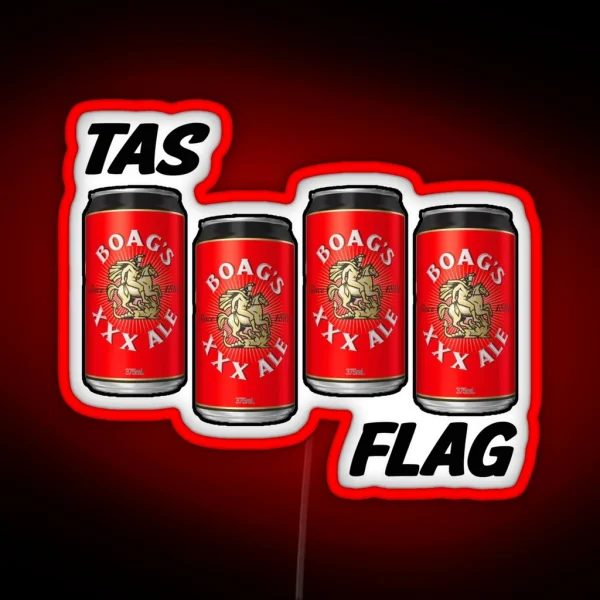 Patriotic Tas Tee Led Flag RGB Neon Sign