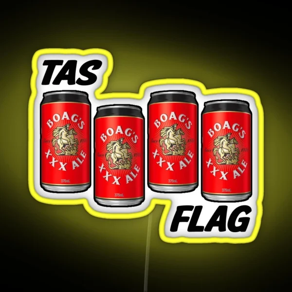 Patriotic Tas Tee Led Flag RGB Neon Sign