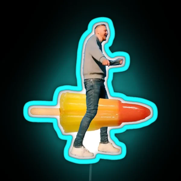 Paul Breach Rocket Lolly RGB Neon Sign