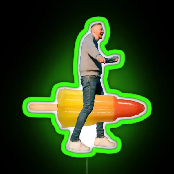 Paul Breach Rocket Lolly RGB Neon Sign