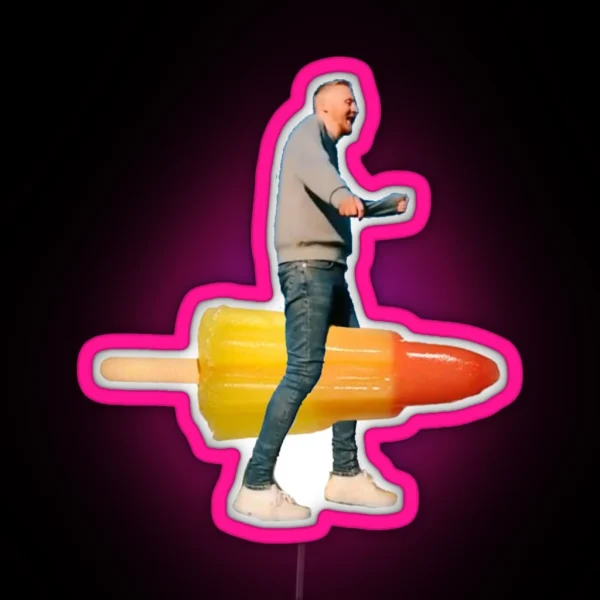 Paul Breach Rocket Lolly RGB Neon Sign