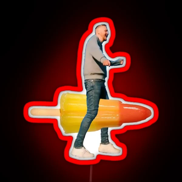 Paul Breach Rocket Lolly RGB Neon Sign