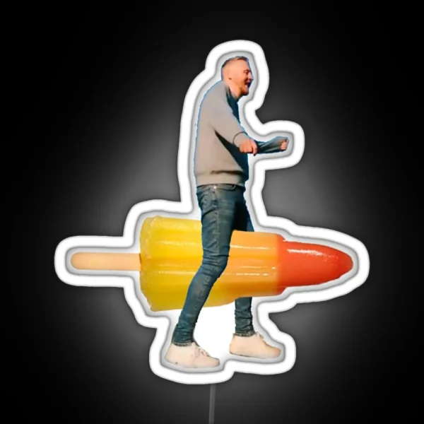 Paul Breach Rocket Lolly RGB Neon Sign