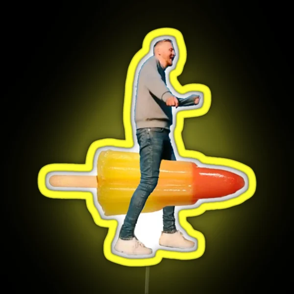 Paul Breach Rocket Lolly RGB Neon Sign