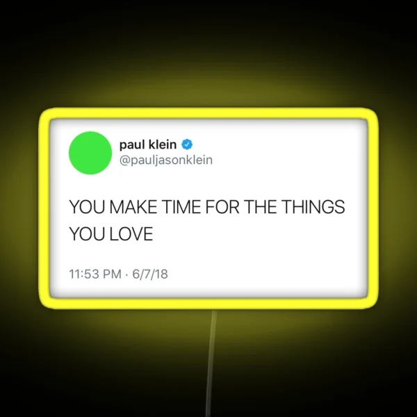 Paul Klein Tweet RGB Neon Sign