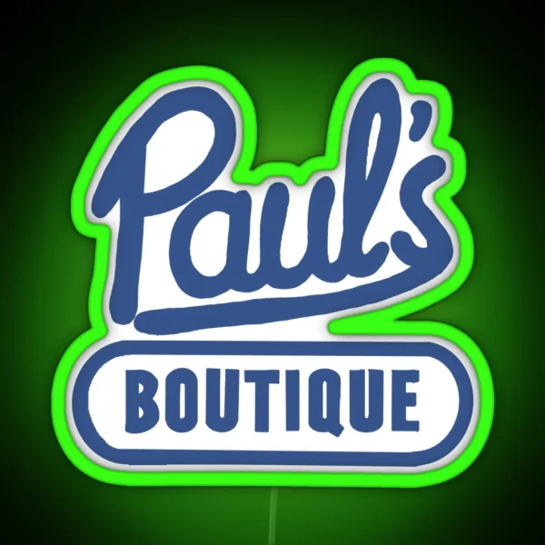 Paul S Boutique The Best In Men S Clothing RGB Neon Sign