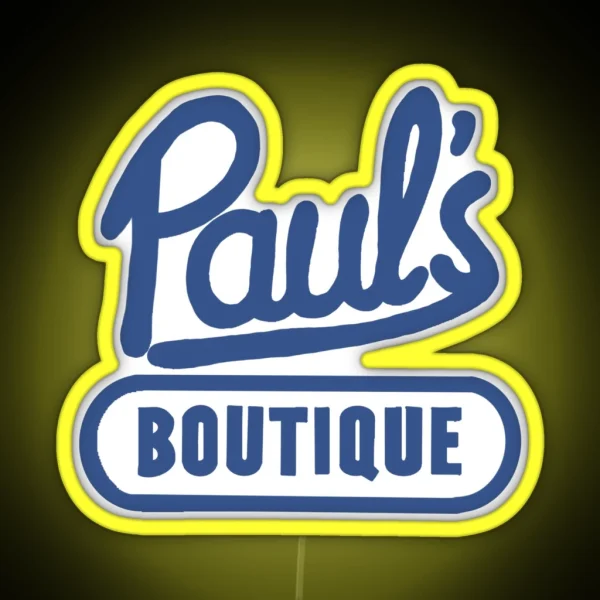 Paul S Boutique The Best In Men S Clothing RGB Neon Sign