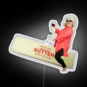 Paula Deen Riding Butter RGB Neon Sign