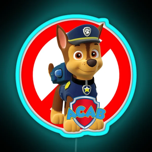 Paw Cartoon Kids Paw Children Movie RGB Neon Sign