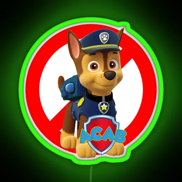 Paw Cartoon Kids Paw Children Movie RGB Neon Sign