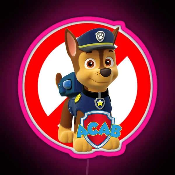 Paw Cartoon Kids Paw Children Movie RGB Neon Sign