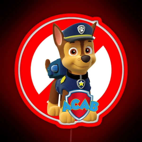 Paw Cartoon Kids Paw Children Movie RGB Neon Sign