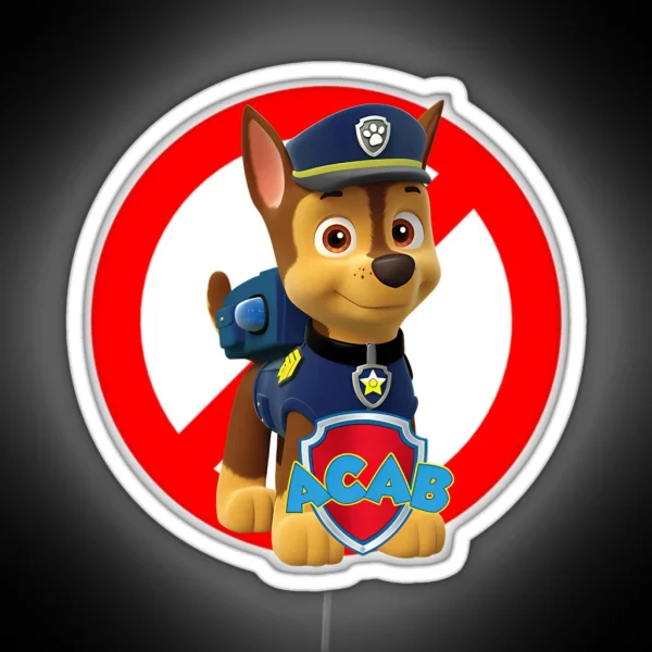 Paw Cartoon Kids Paw Children Movie RGB Neon Sign