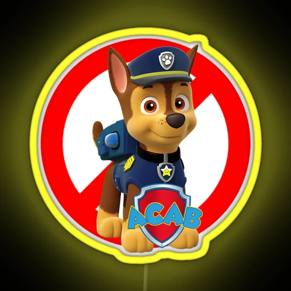 Paw Cartoon Kids Paw Children Movie RGB Neon Sign