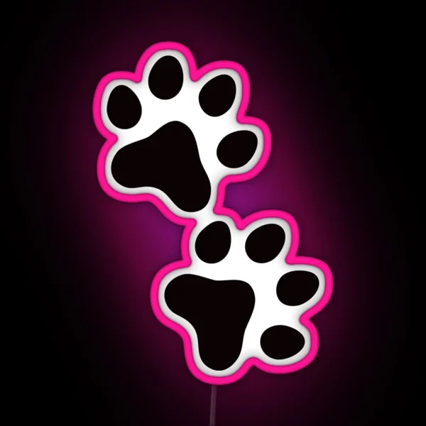 Paws Led RGB Neon Sign
