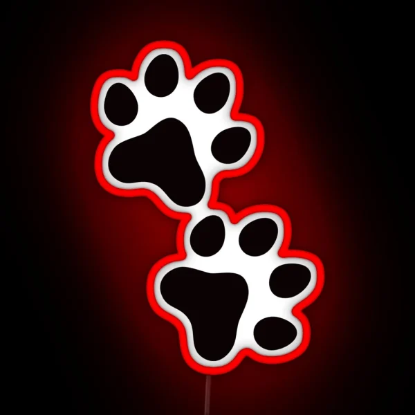 Paws Led RGB Neon Sign