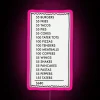 Pay it forward motivational receipt with colorful RGB neon light art
