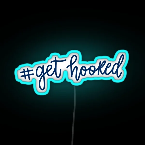 PBA Get Hooked Design RGB Neon Sign